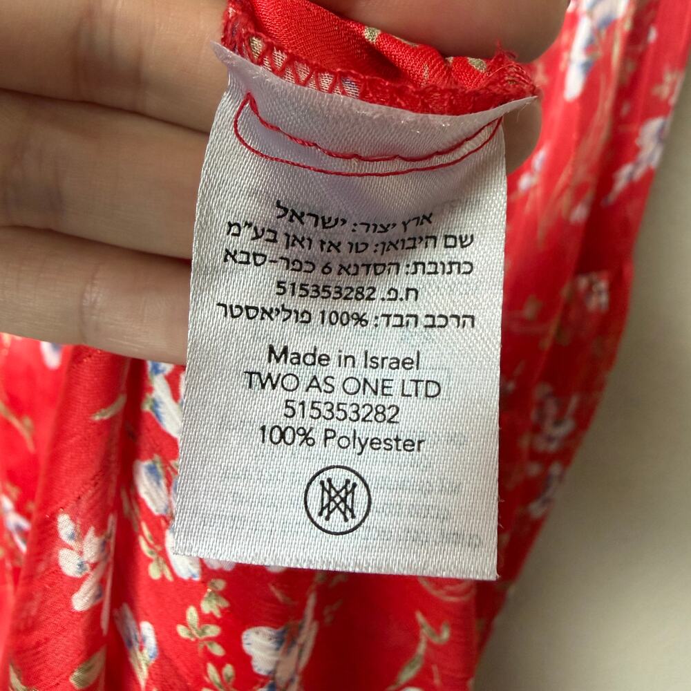 Sabina Musayev Hawaii Dress in Red Ditsy Floral Size S - Picture 6 of 6